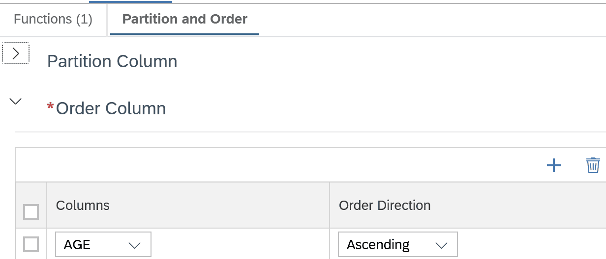 121 CalculationView Age Bin WindowFunctionOrder