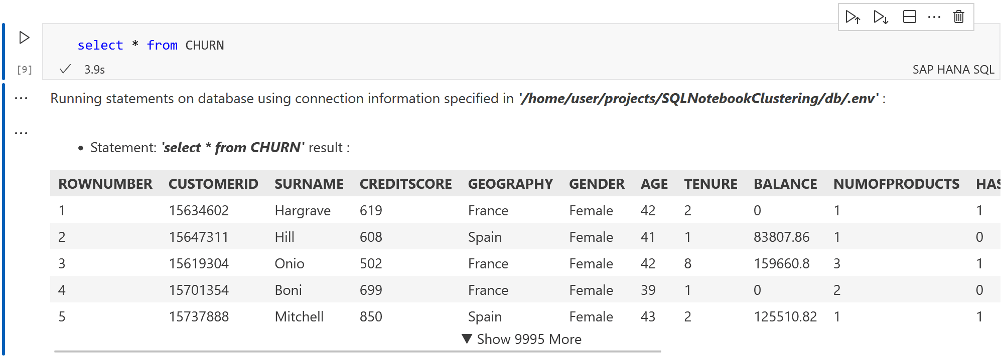 30 SQL-Notebook SelectCHURN