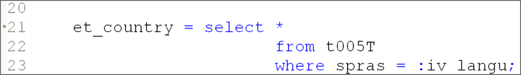 Eclipse editor with breakpoint in AMDP code